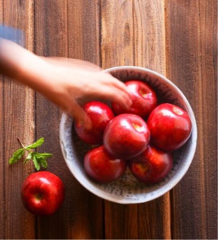 Cosmic Crisp Apples with hand movement